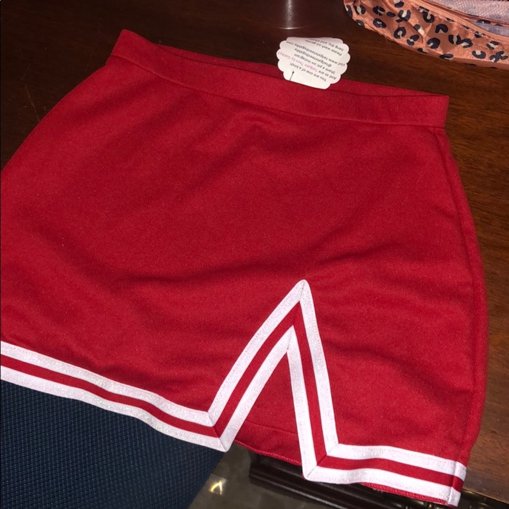 Red game day cheer skirt